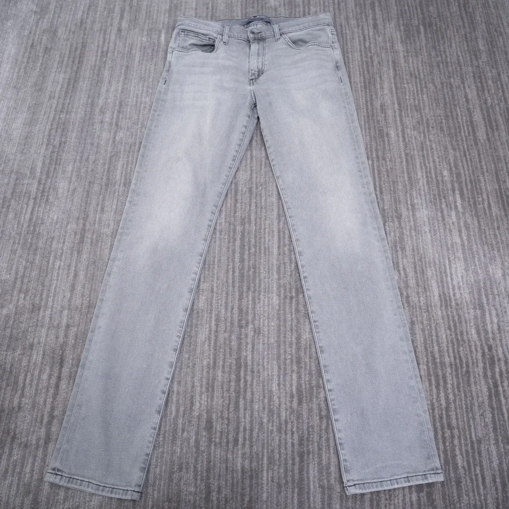 Joes Jeans The Brixton Straight Narrow Mens 33 Grey Denim Pants Stretch (32x34)